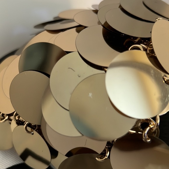 PACO RABANNE GOLD SPARKLE SANDALS $460 - Picture 10 of 12